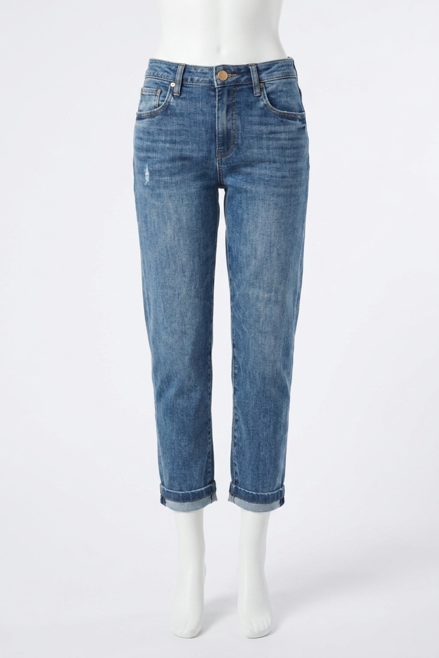 NEW KUT FROM THE KLOTH sienna baggy boyfriend crop jean in passion